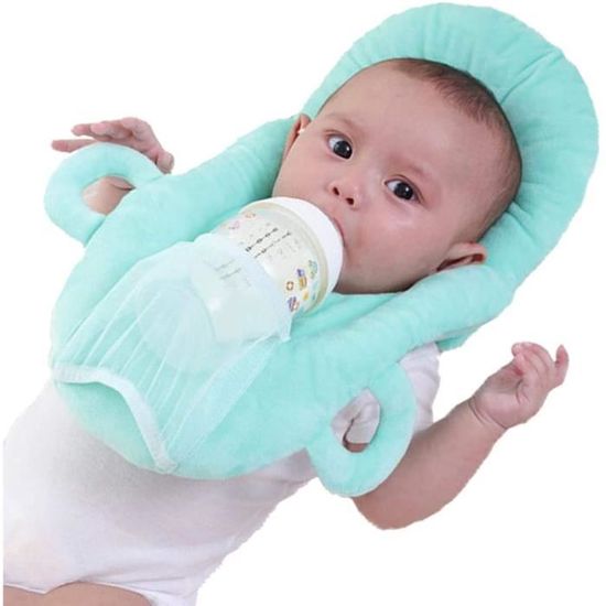 Oreillers auto nourrissants pour bébé endormi nouveau-né détachable oreiller bébé mains libres support porte-biberon en coton p 170