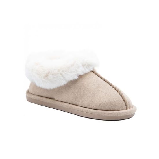 Chaussons Femme Fourrure Doux - Pantoufles Chaudes Mémoire Mousse | Hiver Maison Confortable