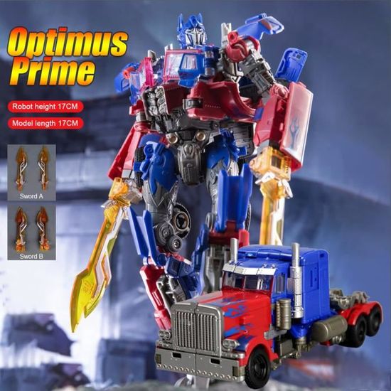 Jeu Figurine Transformers Optimus Premières Camion Et Robot pour Enfants