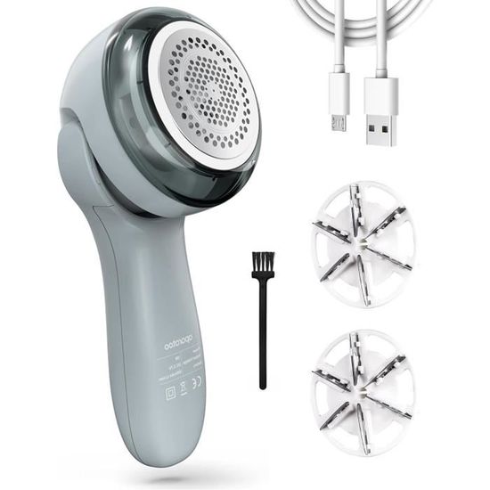 JORMFTTE Rasoir Anti Bouloche, Rasoirs De Peluches Avec 3 Lames Remplaçables,3 Vitesses