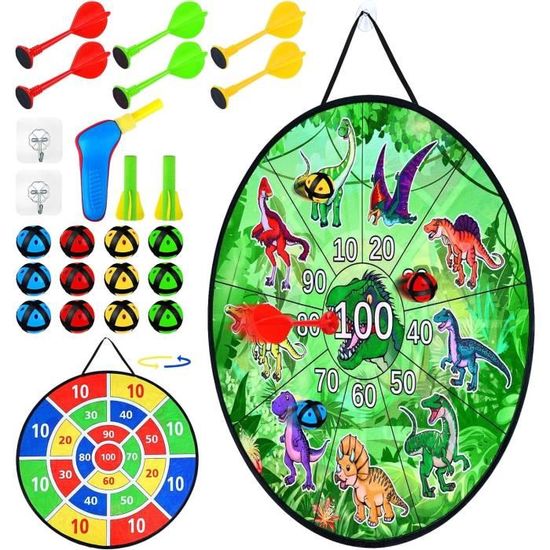 Chithor Panier De Basket 2 En 1 Avec Jeu De Fléchettes Pour Enfants - Ventouse Pliable