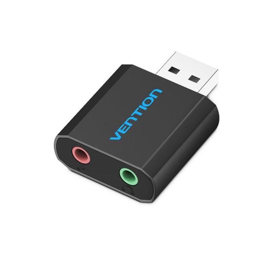 Carte Playstation VENTION , Adaptateur USB Audio Jack 3,5mm Plug Play, Boîtier En Aluminium, Compatible Avec PC, MacBook, PS5 PS4 Carte Son Usb Carte Son Externe