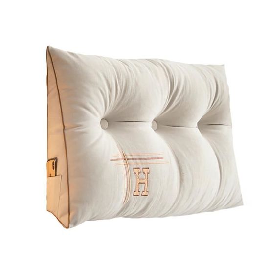 Yanman Grand Coussin Cale Triangulaire Pour Tête De Lit