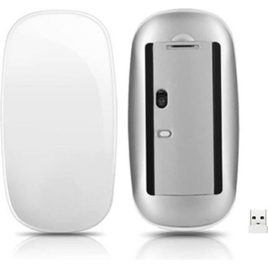 LY25370-Souris sans fil Magic Mouse avec souris ultra fines et tactiles ergonomiques pour ordinateur USB optique pour Apple Mac PC