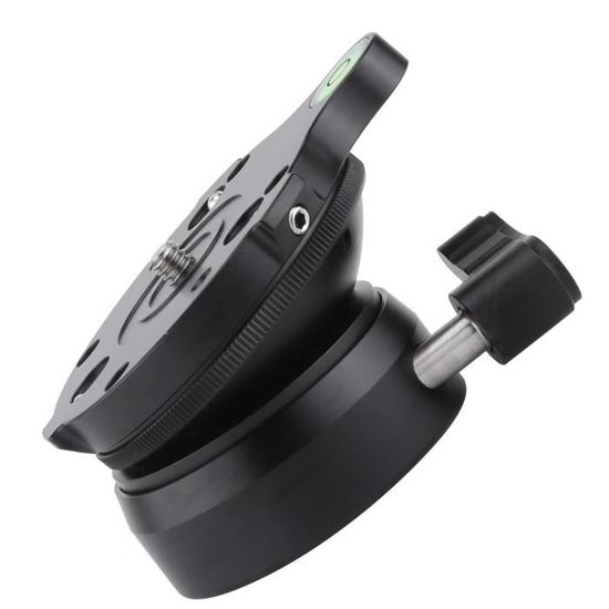 Niveleur De Trépied En Aluminium Avec Adaptateur 3/8'' à 1/4'' Pour Photos Macro Et Panoramiques - Réglage Fin à 3 Points - 7