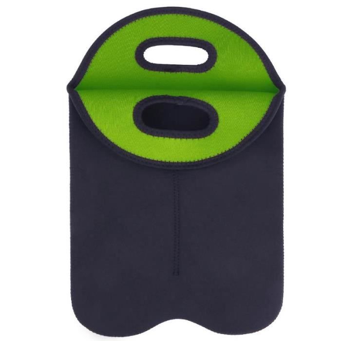 Housse de protection pour sac de bouteille de vin en néoprène pour 2 bouteilles