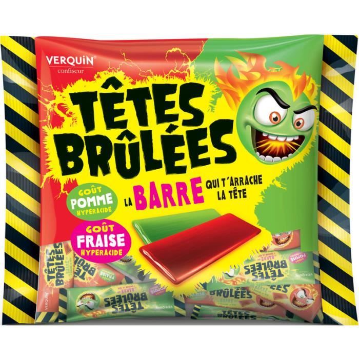 Bonbons Têtes brulées Fraise et Pomme 200 g