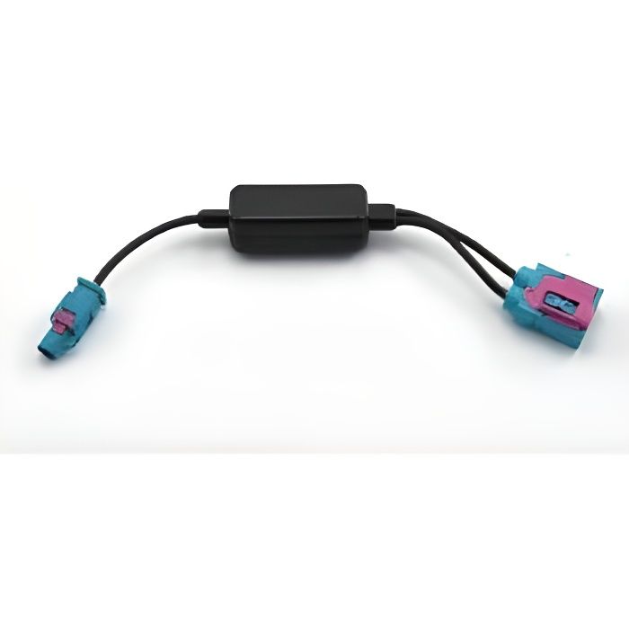 ADAPTATEUR D ANTENNE DOUBLE FAKRA FEMELLE VERS SIMPLE FAKRA MALE AUDI VW 2008&gt