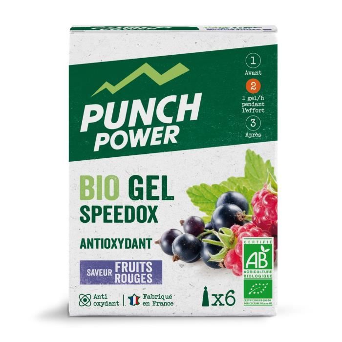 Punch Power Speedox Gel Antioxydant Fruits Rouges Bio 6 x 25g