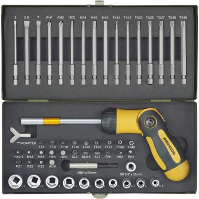 Jeu d'embouts 54 pièces Proxxon Industrial 23104 1 set