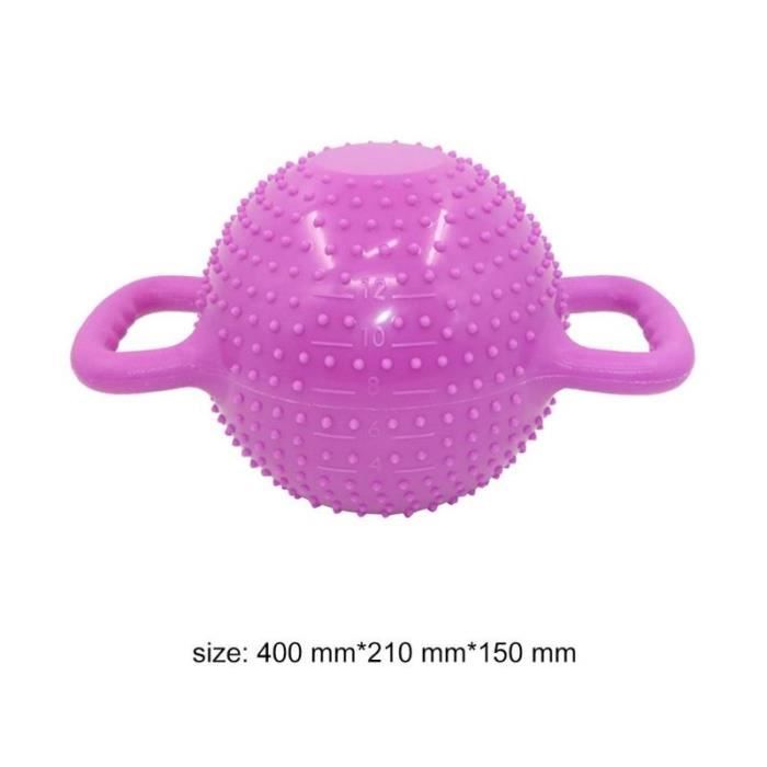Yoga Fitness bouilloire cloche 4-12LB réglable eau Kettlebell haltère Double poignées Pilate exercice - Modèle: Gris -