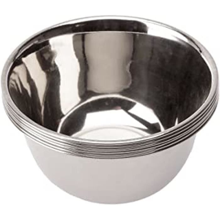 14012 6 Petit Bols Inox - Garinox 12 Cm 0.4 L