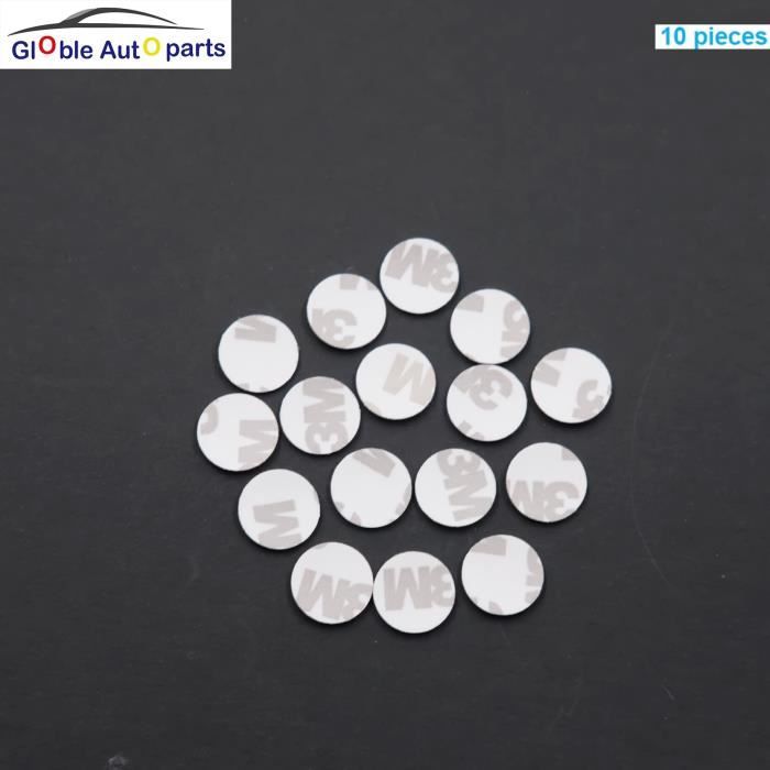 Autocollant clé et bouton Radio, logo Fob, pour voiture Audi, Bmw, Suzuki, VW, Toyota, citroën Dodge Ford, Fiat, Honda, LX8739