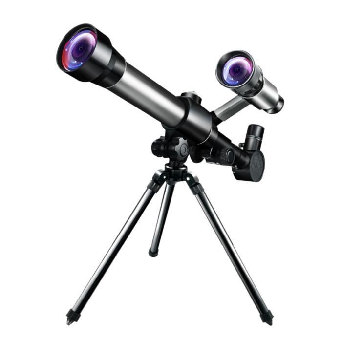 OUTILLAGE DE CAMPING Télescope d'astronomie pour enfants et adultes Réfracteur 50 mm avec lunette de visée et trépied 852