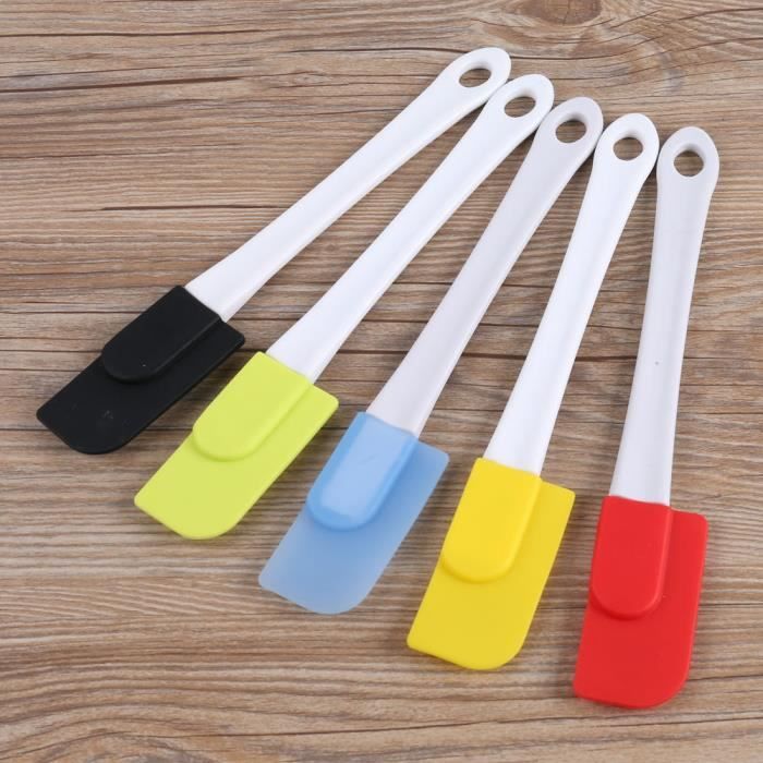 Moule à gateaux,Ensemble de spatules pour pâtisserie, 5 pièces-lot, pour la cuisine, en Silicone souple, service à bascule,