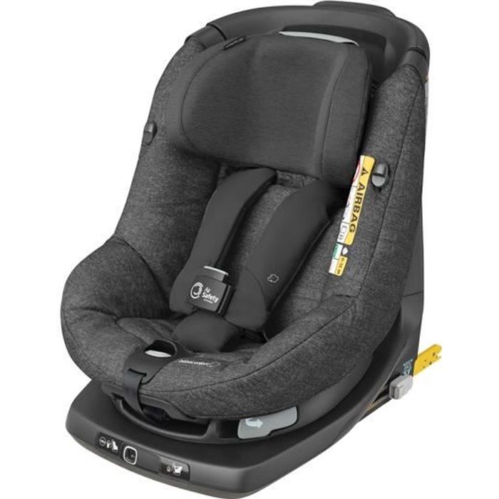 Siège auto BEBE CONFORT AxissFix Air, Group 0+/1, Isofix, Pivotant, i-Size, Air bags intégrés, Nomad Black
