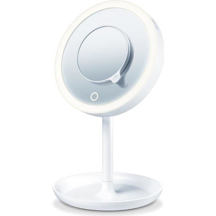 Beurer Miroir de maquillage éclairé BS 45 Blanc avec LED