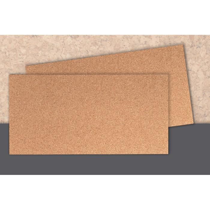Climapor Panneau Liège, épaisseur 4 mm, 1 m x 0,5 m x 4 mm (= 0,5m²) - LOT de 15 panneaux
