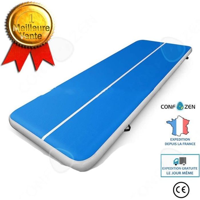 CONFO® Matelas de Gymnastique Gonflable Gym Dégringolade Air Piste Plancher Culbutant Air Piste Tapis Pour Adultes