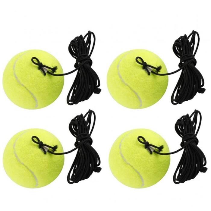 Tennis Entraînement balle Balles de remplacement durable avec cordes pour les débutants Single Player Formation Pratique vitesse jau