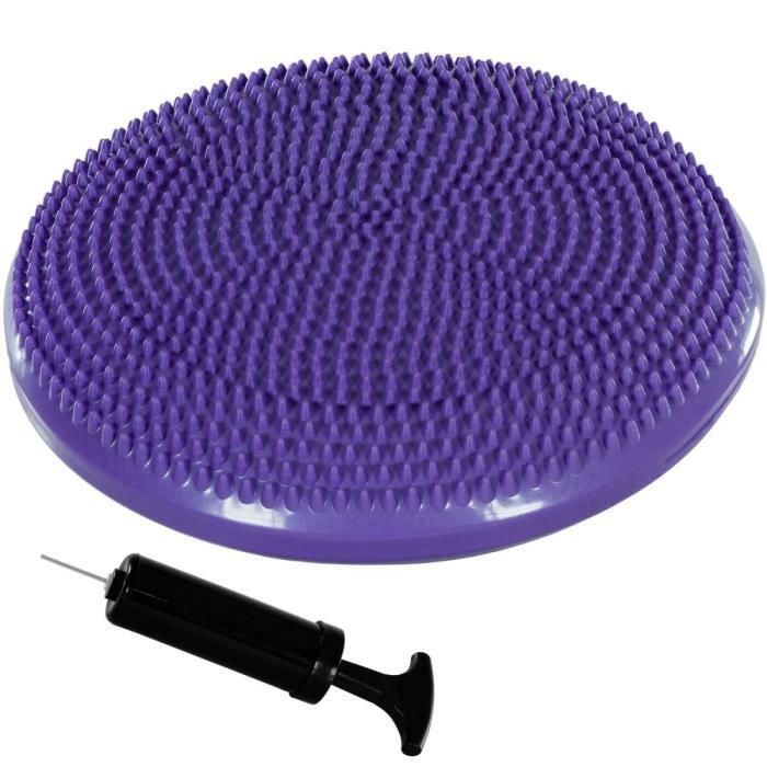 MOVIT Coussin d’assise et d’équilibre - dynamic Seat avec pompe incluse, sans substances nocives, diamètre 38 cm, couleur violet