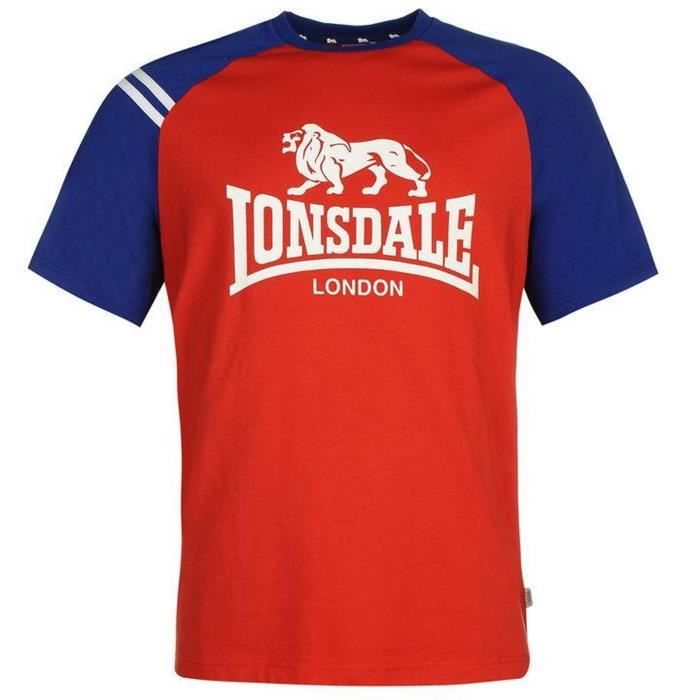T-shirt LONSDALE Sport pour Homme (XXL - Rouge)