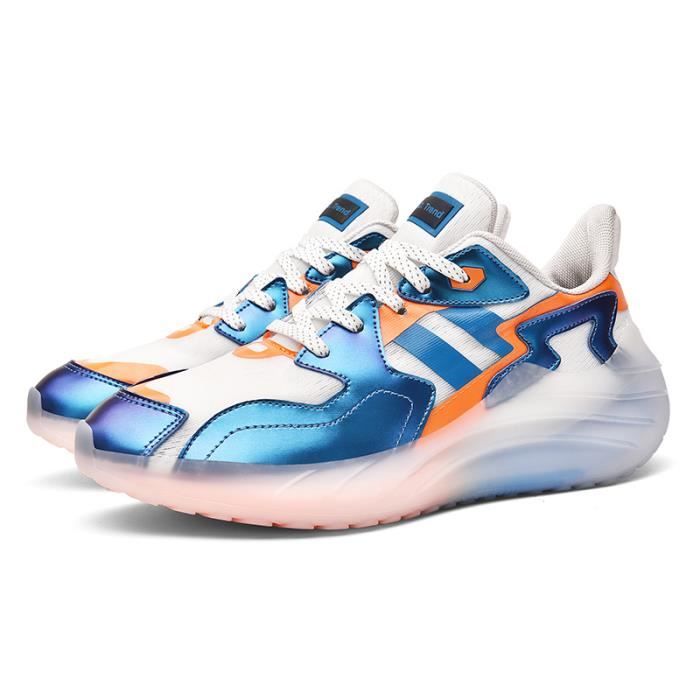 Baskets Hommes Outdoor Mesh Chaussures De Sport Lacets Casual Doux Bas Chaussures De