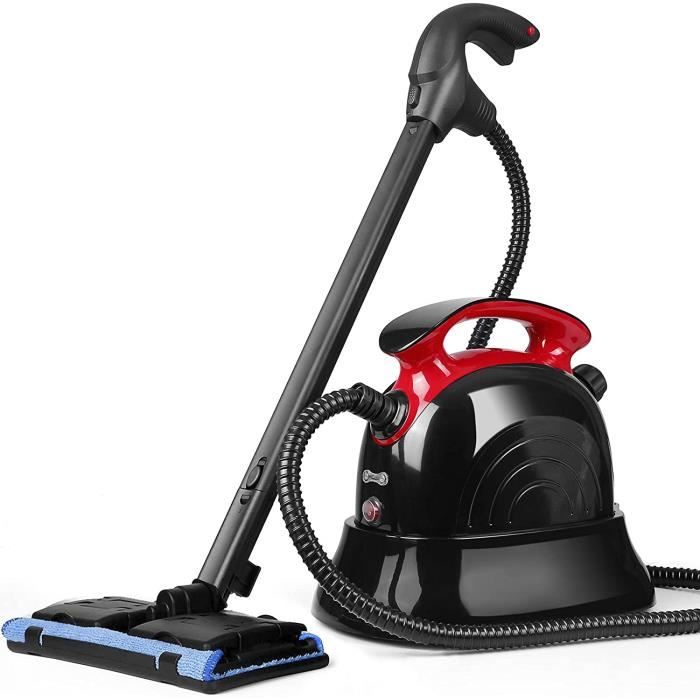 Nettoyeur Vapeur - Capacité de 1100 ml et Puissance de 1500 W, 4,5 Bars, 13 Accessoires pour Sols, Tapis et Fenêtres