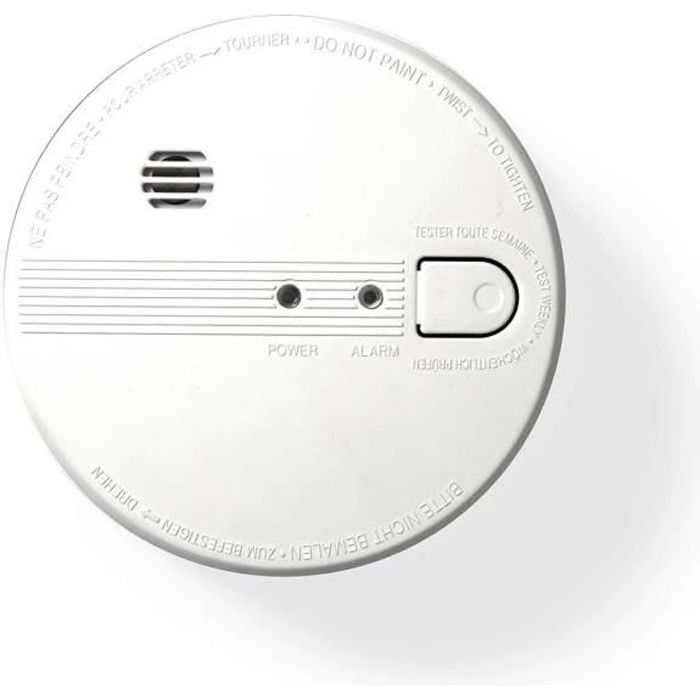 détecteur de fumée - en14604 - connectable - alimentation sur secteur