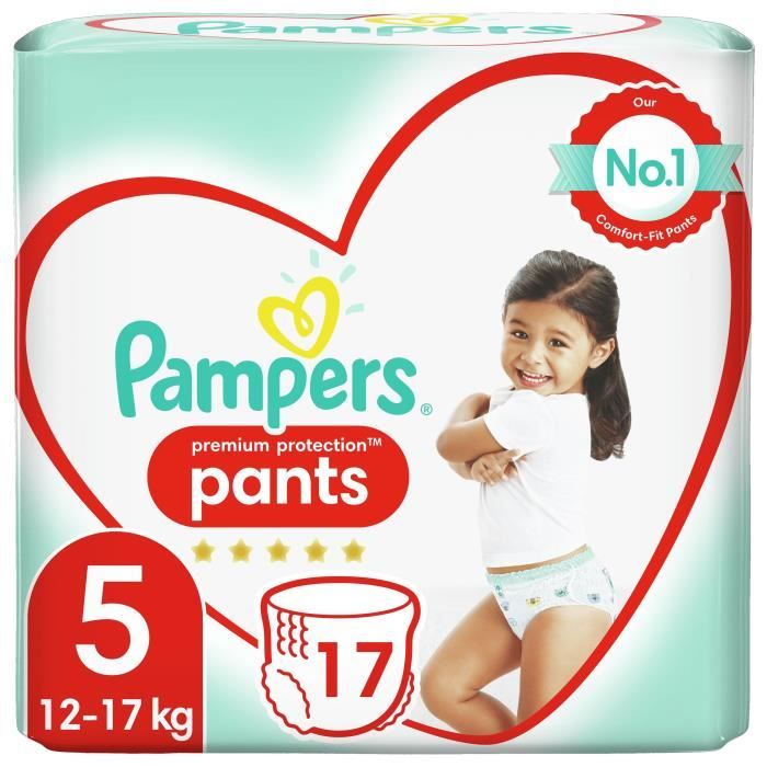 PAMPERS Premium Protection Pants Paquet T5x17