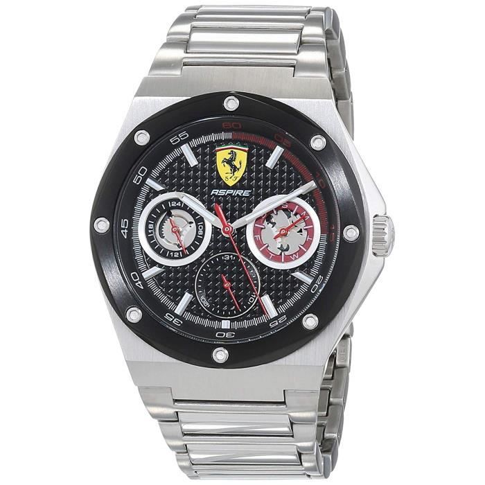 Scuderia Ferrari Hommes Multi-cadrans Quartz Montres bracelet avec bracelet en Acier Inoxydable - 830535 3383