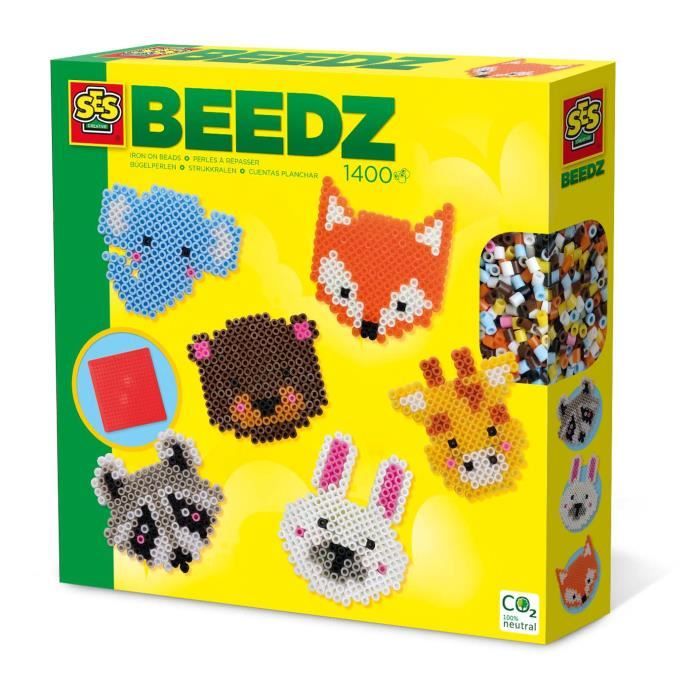 SES Creative perles à repasser Beedz Animaux junior 1402-pièces
