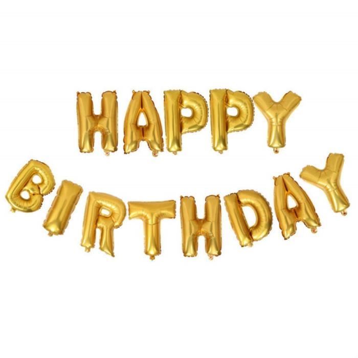 Home Holic Ballons Anniversaire,Ballons de Baudruche Happy Birthday Lettres Ballons, Ballons Gonflable Party Décorations