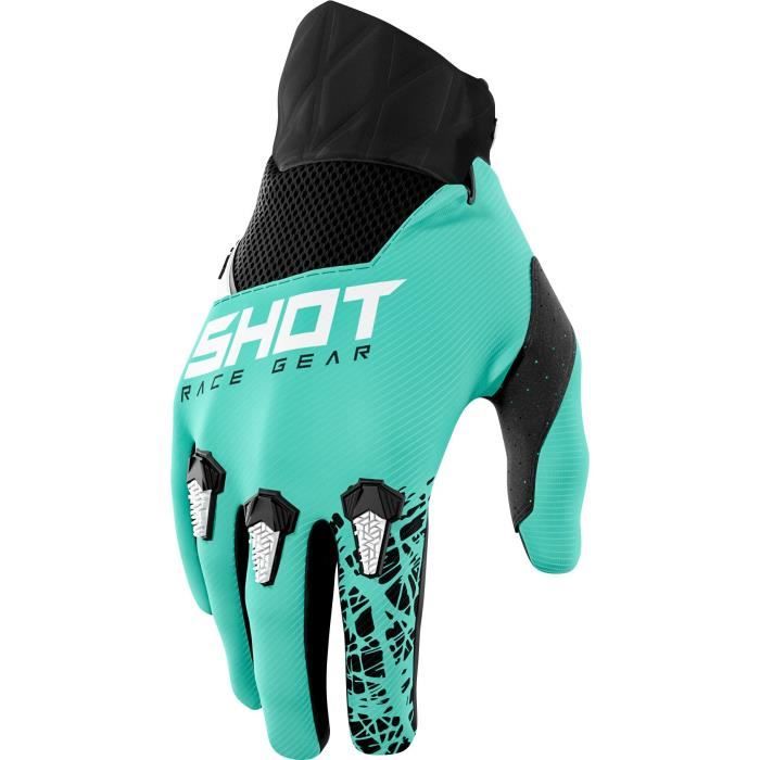 Shot gants cross devo Storm green
