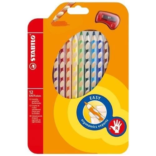 STABILO EASY COLOR ETUI DE 12 CRAYONS DE COULEU…