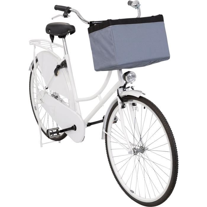 TRIXIE Panier avant de vélo pour animaux 38x25x25 cm Gris