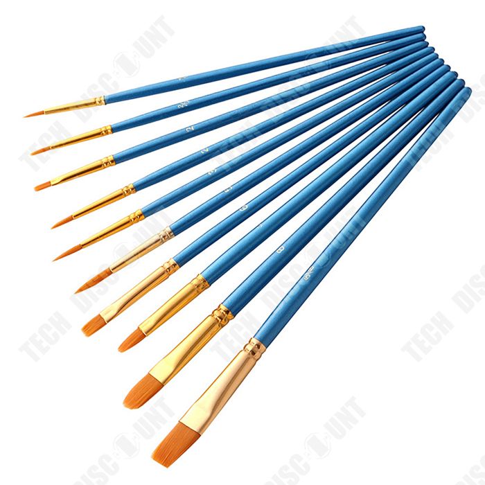 Lot De 6 Pinceaux De Peinture Pour Visage - Pinceaux En Nylon