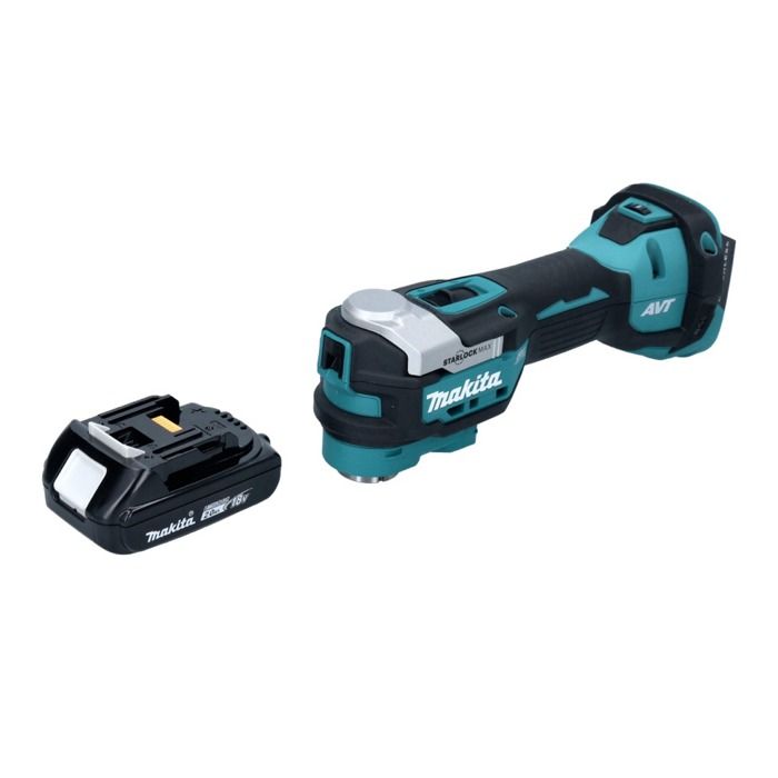 Makita DTM 52 A1 Outil multifonctions sans fil 18 V Starlock Max Brushless + 1x batterie 2 0 Ah sans chargeur - vue 2