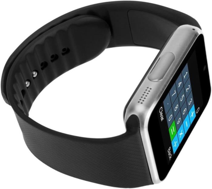 Prabeo Montre téléphone connectée débloqué Bluetooth 3.0 avec support carte Sim - Compatible