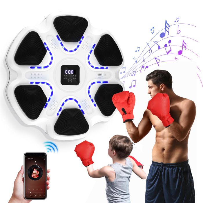Macchina Da Boxe Musicale Bluetooth - Allenamento Boxe Per Parete Con Guanti