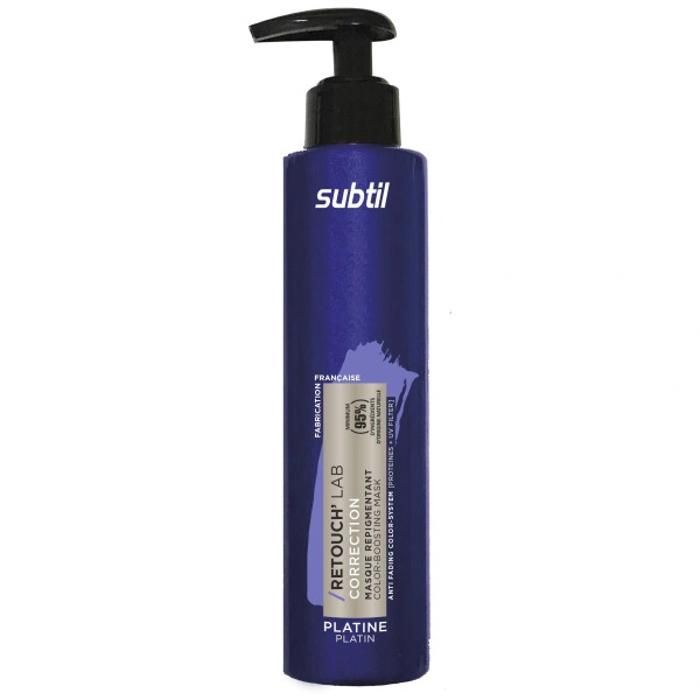 Masque repigmentant Platine RetouchLab SUBTIL 195 ml — corrige reflets & nourrit