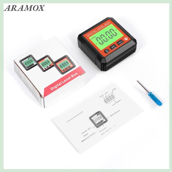 Rapporteur d'angle numérique double DXL360S base magnétique 5 faces pro