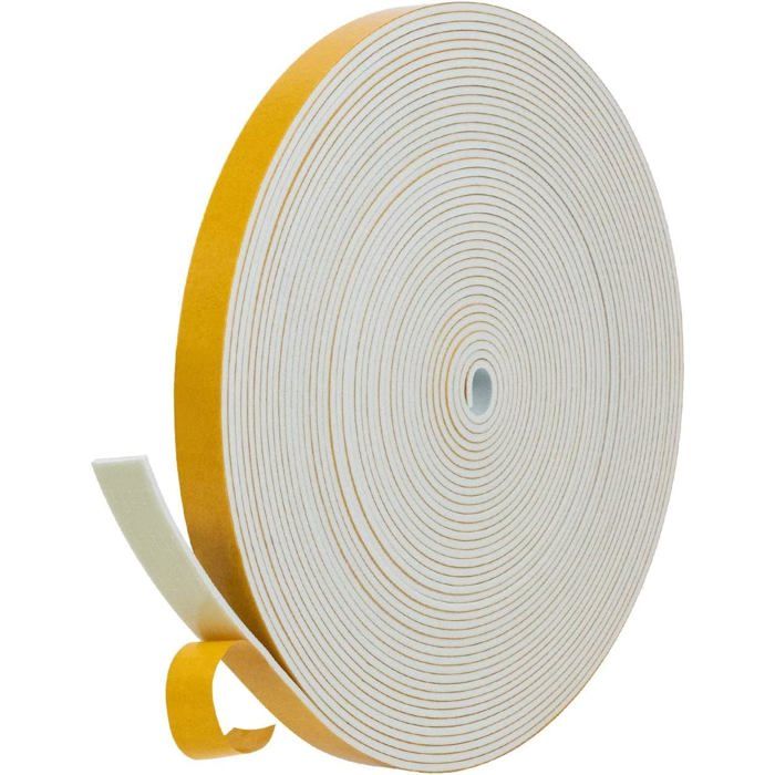 Ruban Mousse Isolant 15 Mm X 1,5 Mm - Rouleau De 10 M Pour Portes Et Fenêtres