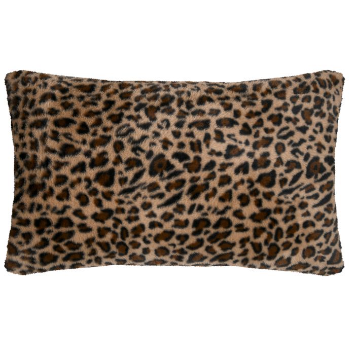 Coussin imprimé léopard Marron Clair 50x80 cm Coussin imprimé léopard Marron Clair 50x80 cm