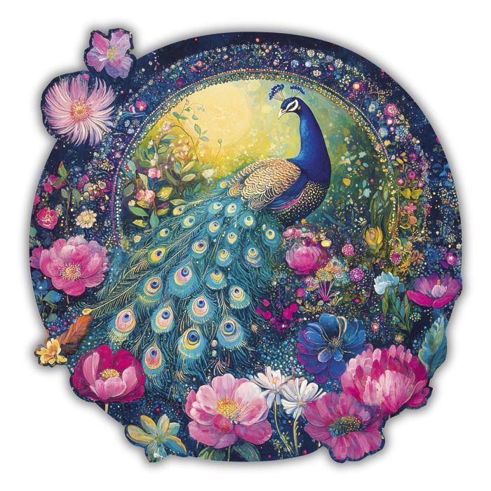 Jardin du paon Puzzle en bois Creatifwood
