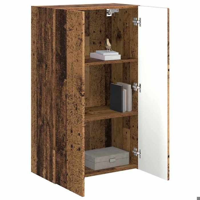 Sarazyj®Banc TV - meuble hifi - Marron Meuble TV mural Design mural - Bois Ancien - 59 5 x 31 x 100 cm - 87510