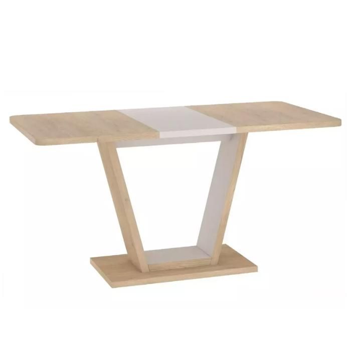 Table à Manger - Meubles&Design - Table repas extensible rectangulaire chêne et cachemire 8 places LUMIANAZ