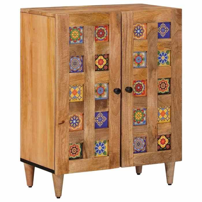 Seasonal SaleBuffet 1PC - SWEETY - Support de rangement - Dessus robuste - Naturel 60x335x75cm - bois de mangue massif914763 Seasonal SaleBuffet 1PC - SWEETY - Support de rangement - Dessus robuste - Naturel 60x335x75cm - bois de mangue massif914763