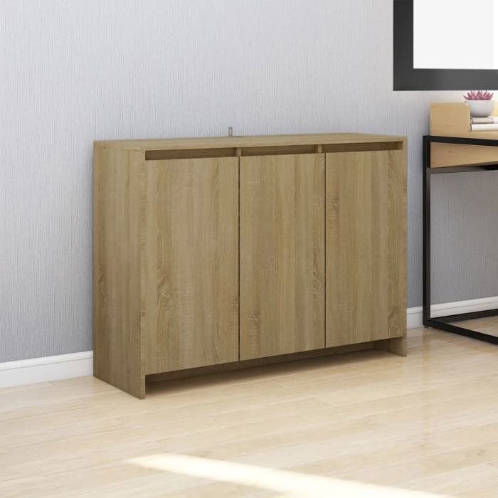 Buffet - Bahut/Commode couloir Beige Magnifique Buffet Chêne sonoma 102x33x75cm - bois dingénierie CL5239288