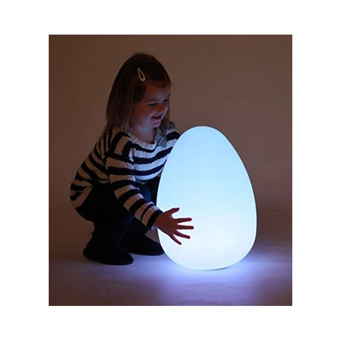 Lampe sensorielle - TICKIT - Sensory Mood Light Egg - LED 16 couleurs - Rechargeable 10h - IP65